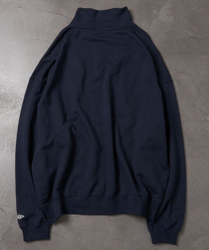 聯名 UMBRO 單點標誌刺繡 內胎起毛半拉鍊運動衫【部分】