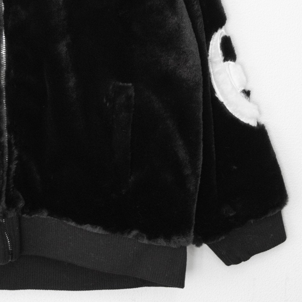 直線圖案標誌夾克 黑色 (CT6978BK)