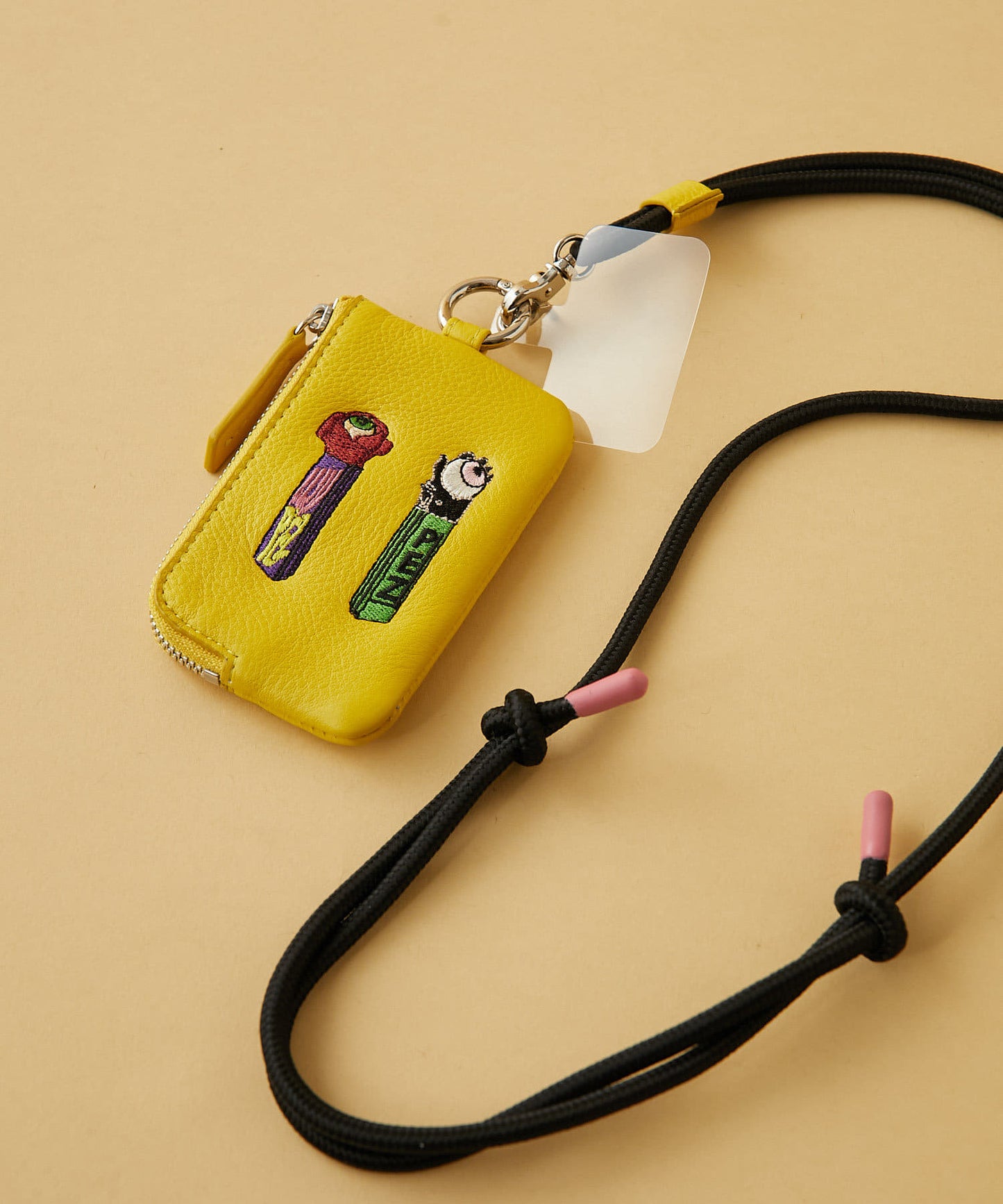 【PEZ(佩茲) ×ear】有・牛皮手機掛繩肩帶