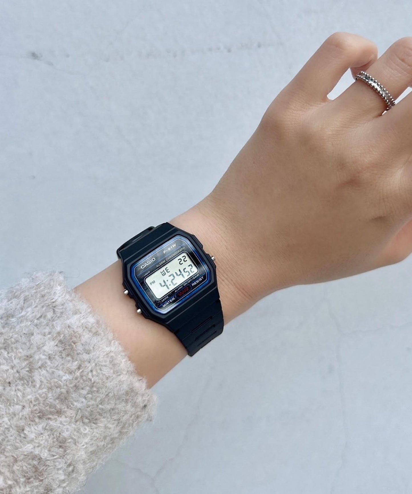 【CASIO】F-91W-1JH