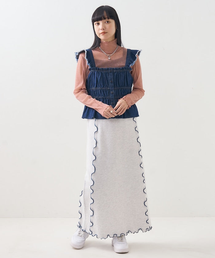 軍事風格繡花背心