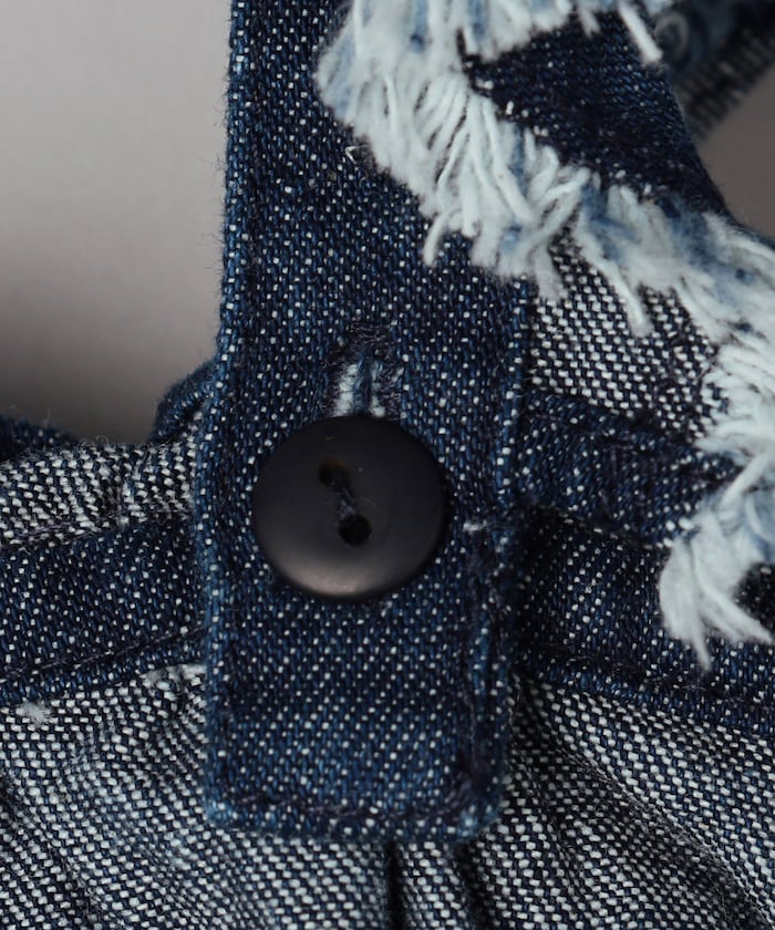 軍事風格繡花背心