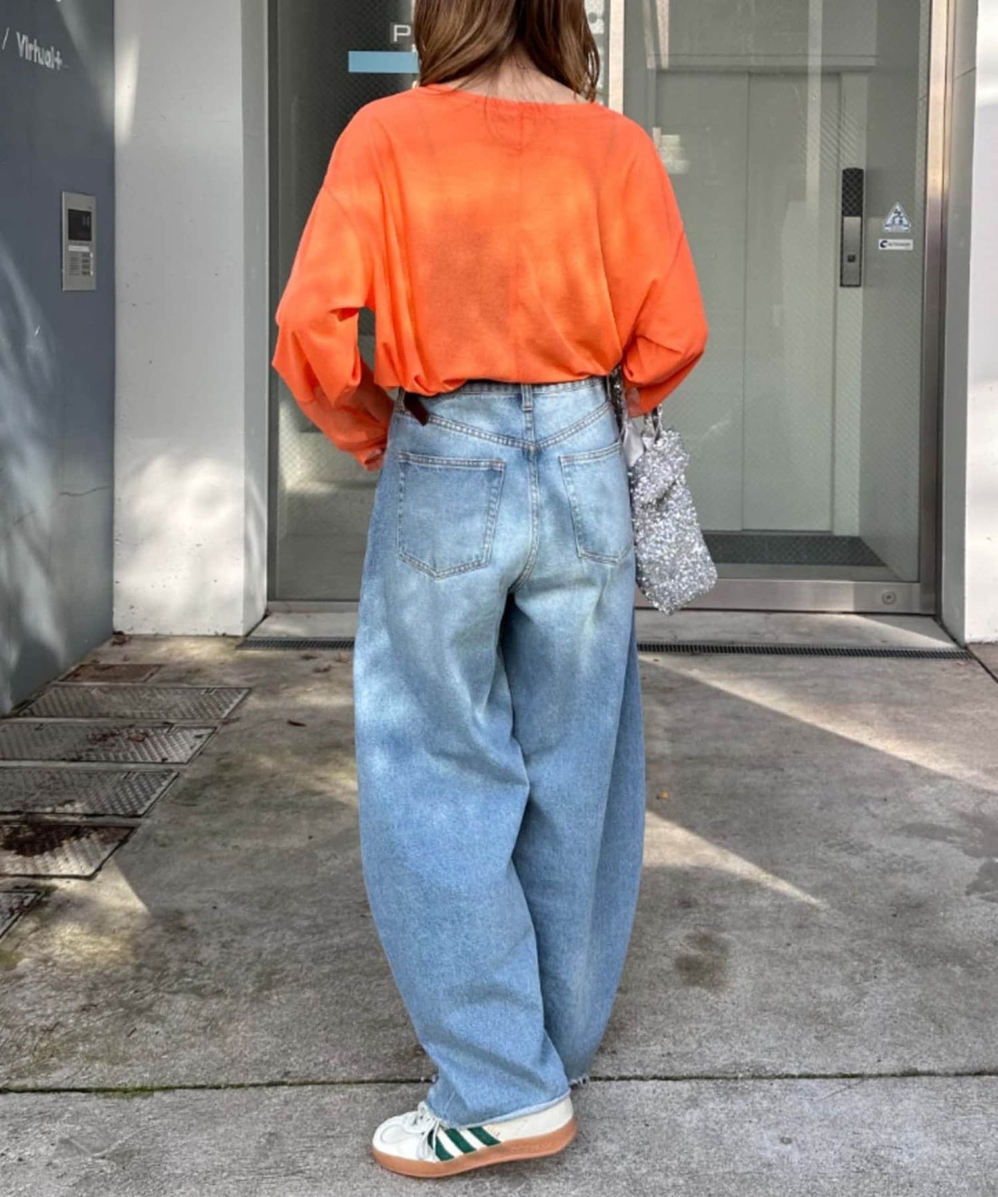 袖子切換透明混搭T恤