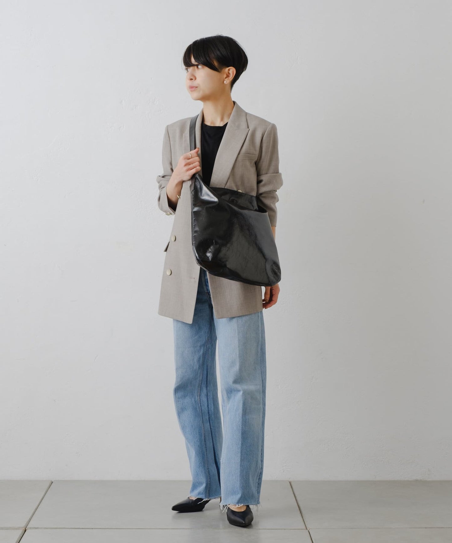 【cache cache 卡什卡什】金屬質感2WAY流浪包