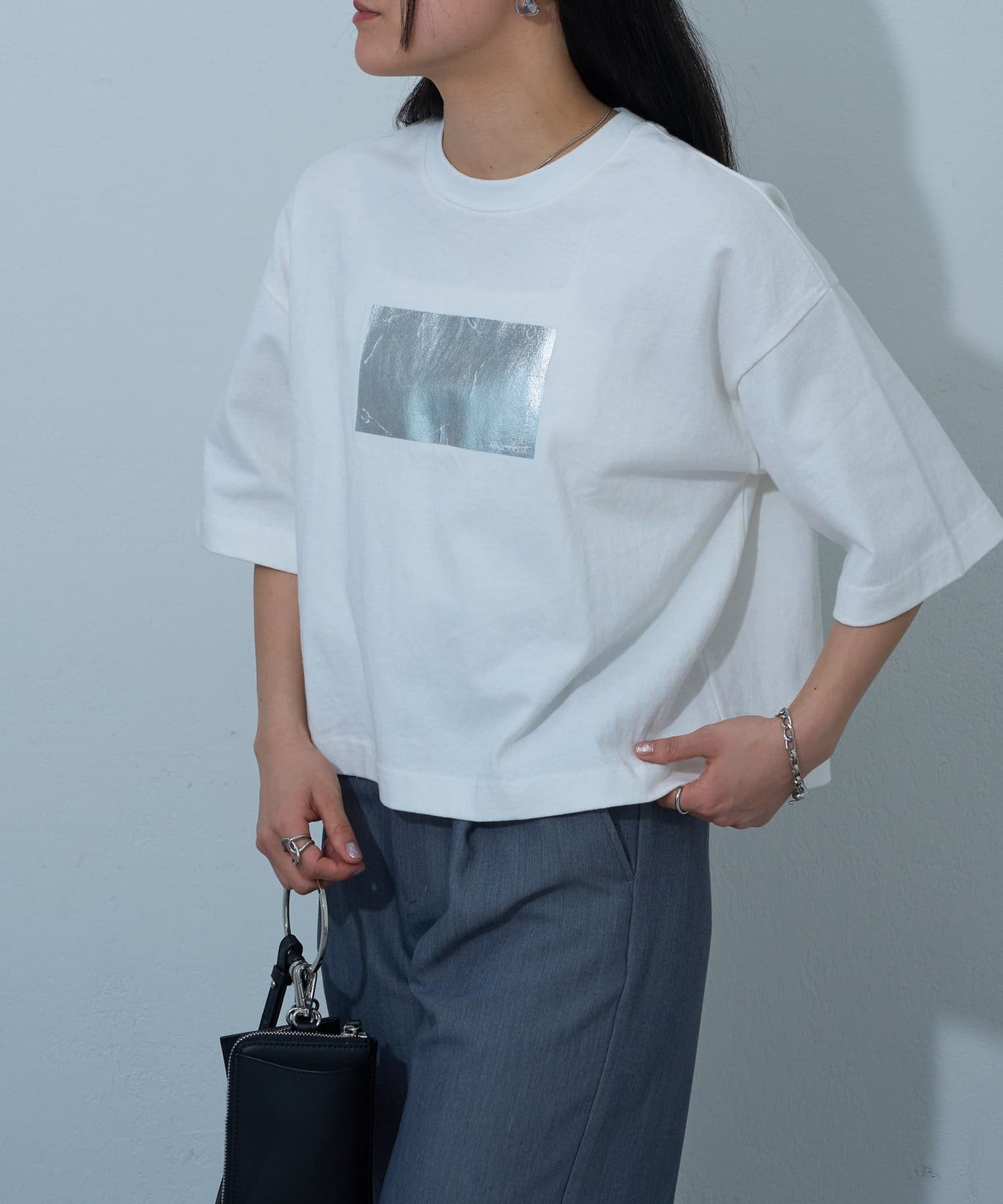 12/天竺箔印花T恤