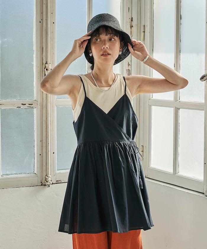 印度卡什米爾吊帶長款束腰襯衫