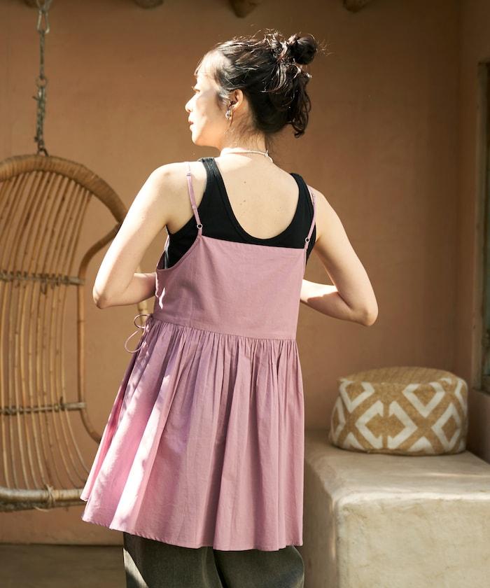 印度卡什米爾吊帶長款束腰襯衫