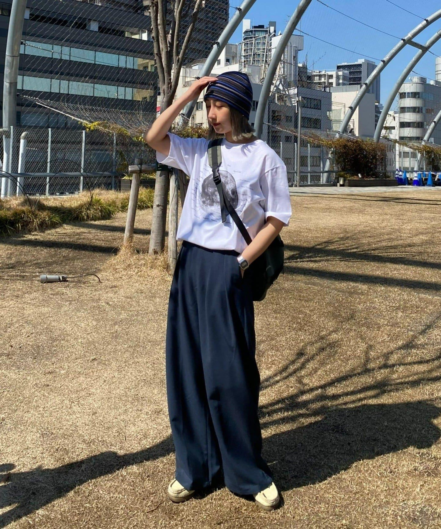 【限定】月球撞擊坑Logo印花T恤