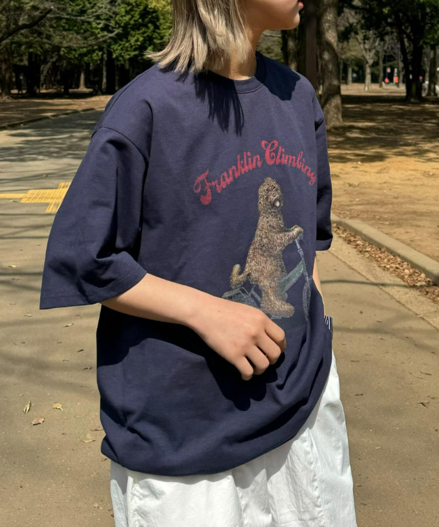 【Franklin Climbing】拉布拉多犬&電動自行車短袖T恤