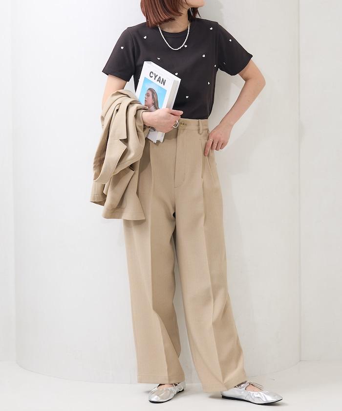 迷你愛心刺繡T恤