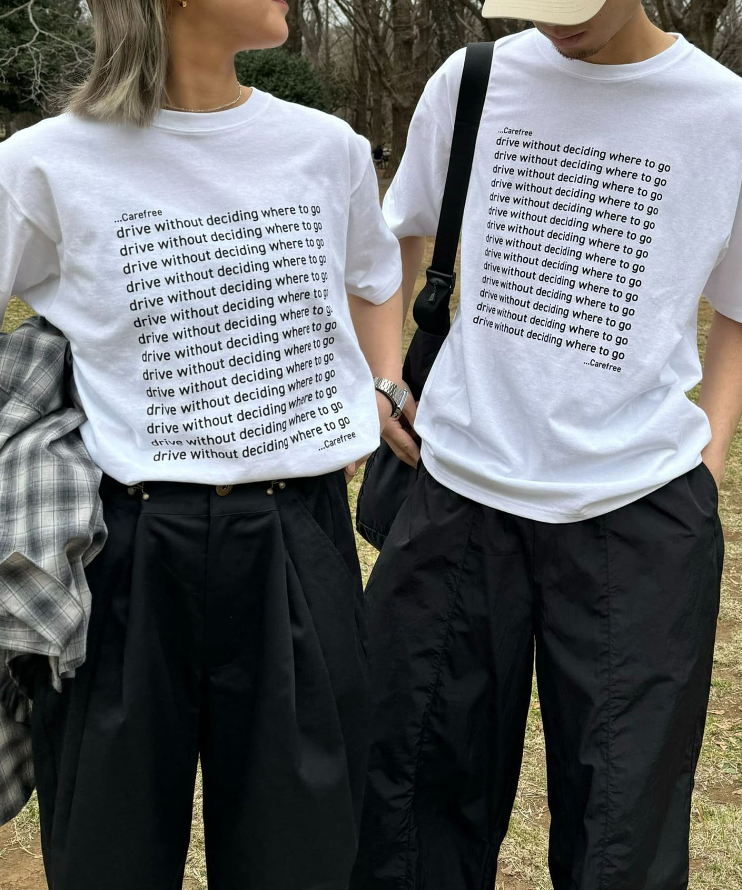 【UNISEX】信息印花短袖T恤