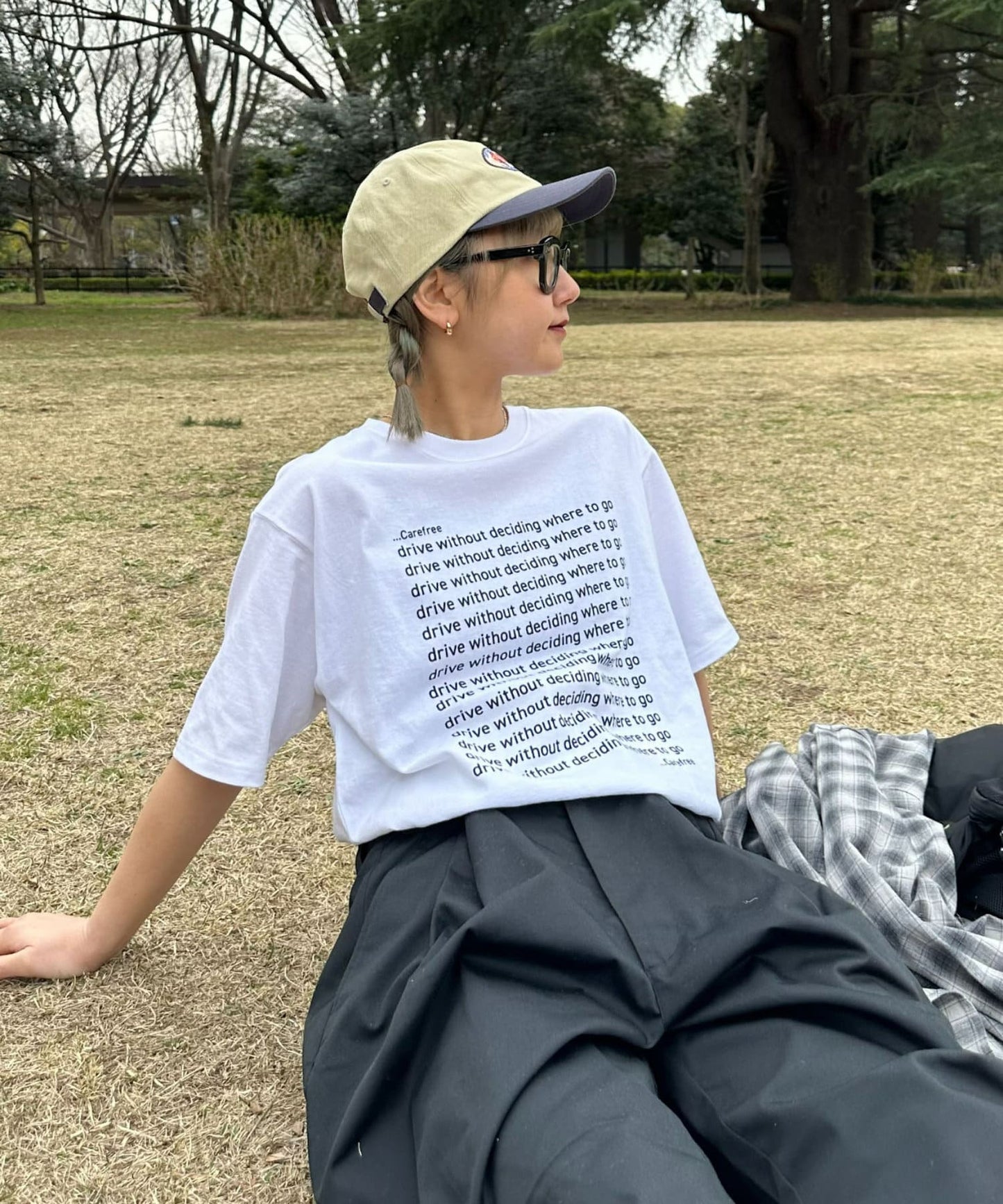 【UNISEX】信息印花短袖T恤