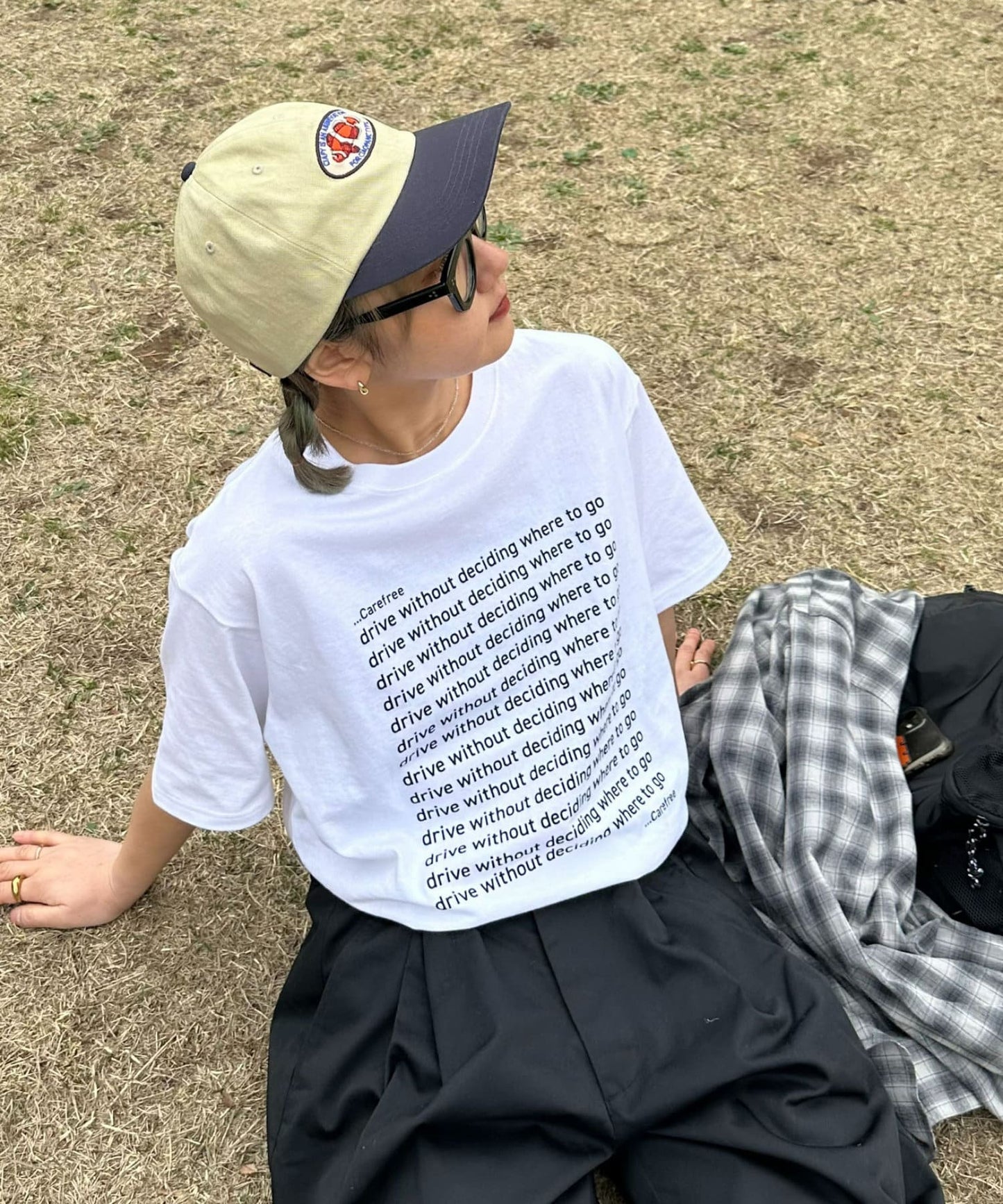【UNISEX】信息印花短袖T恤