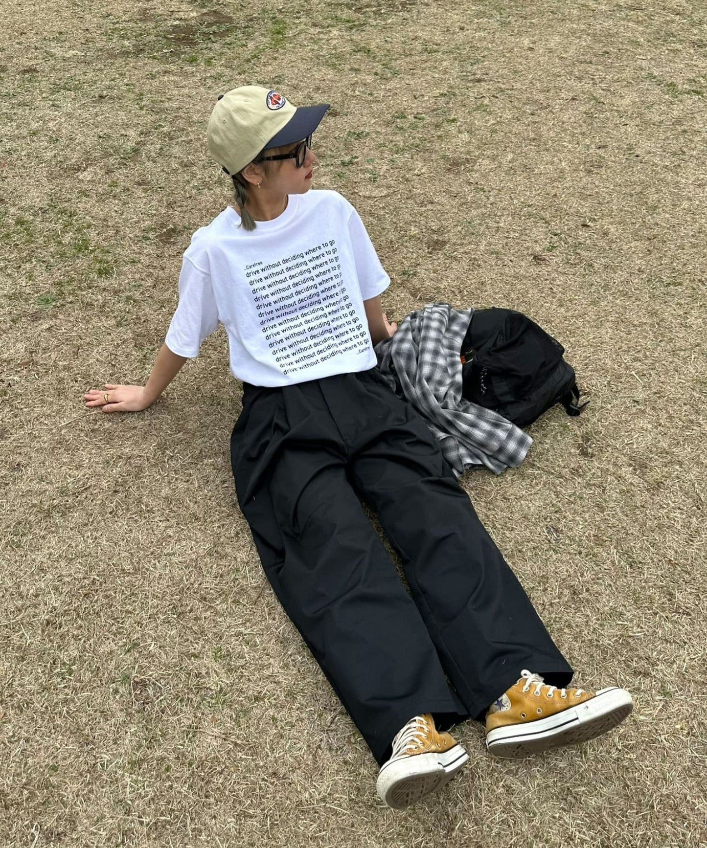【UNISEX】信息印花短袖T恤