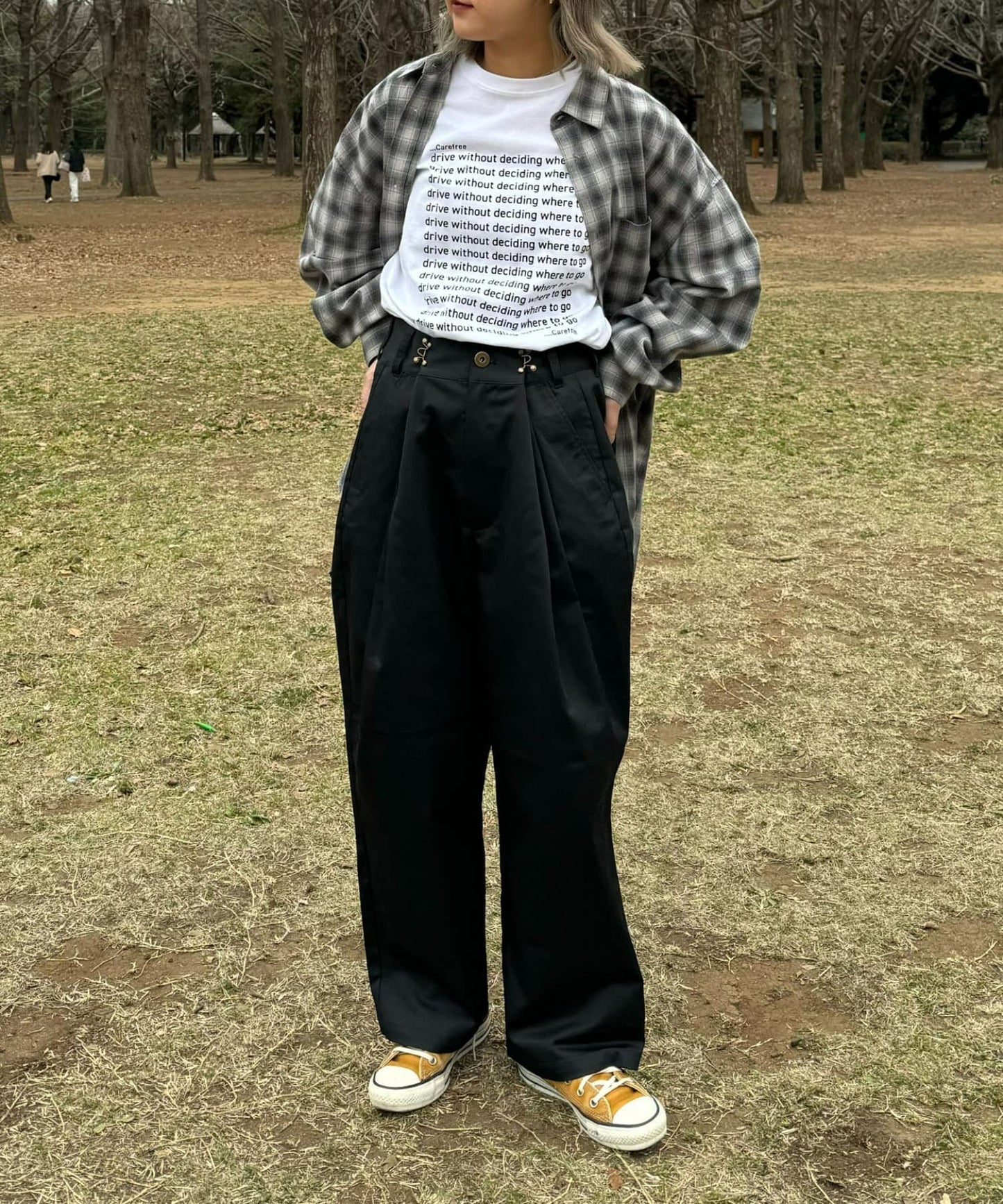 【UNISEX】信息印花短袖T恤
