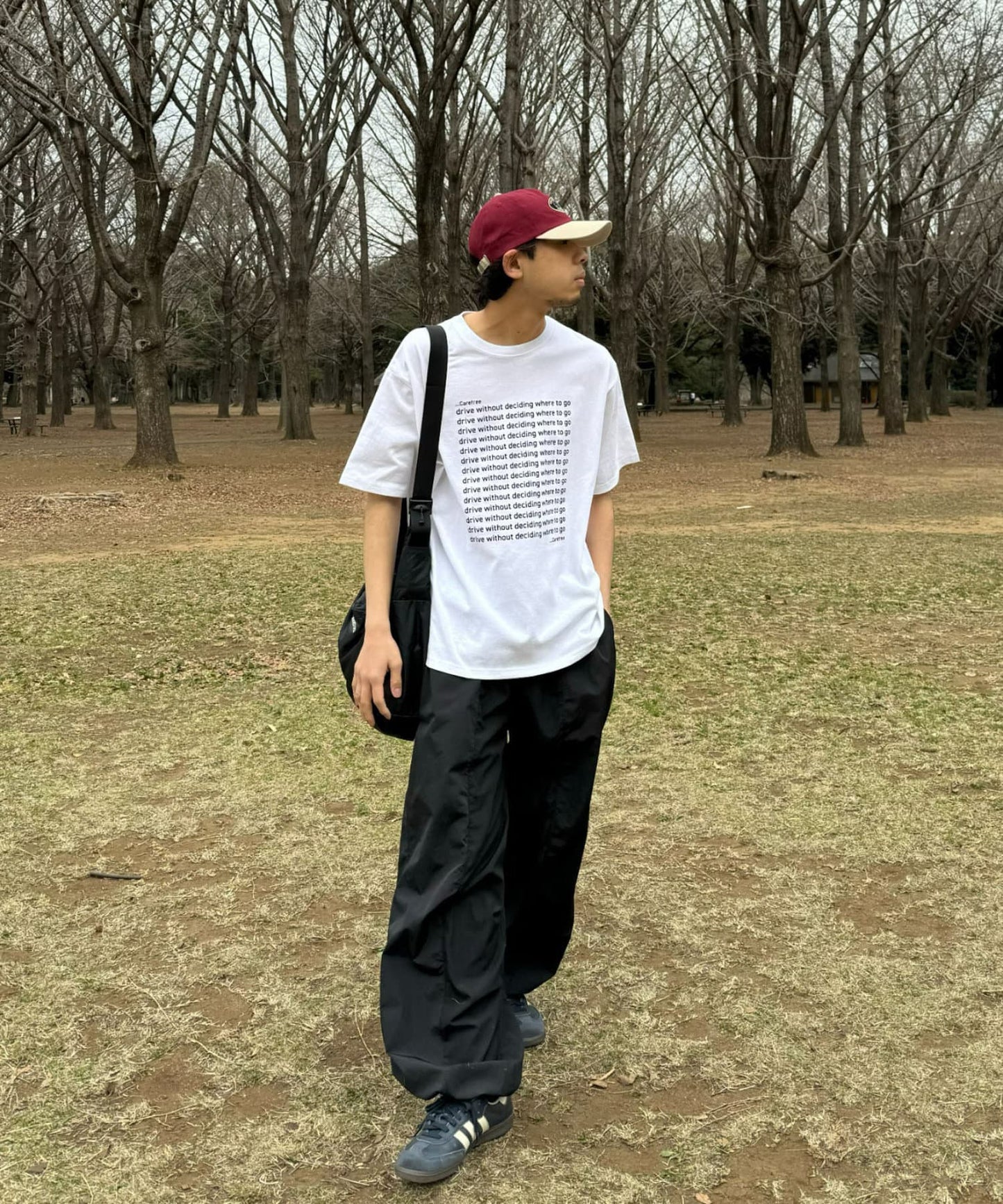 【UNISEX】信息印花短袖T恤