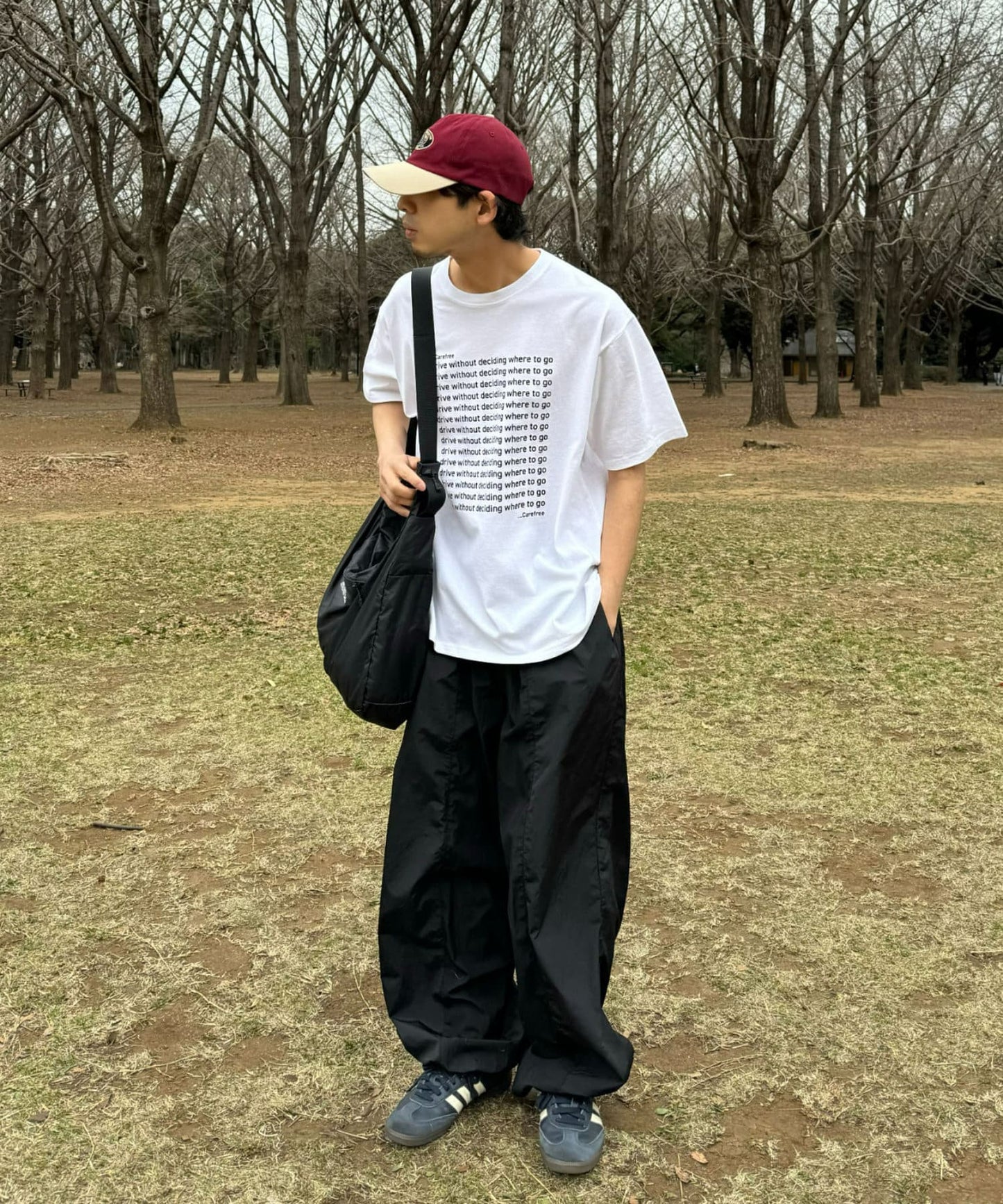 【UNISEX】信息印花短袖T恤