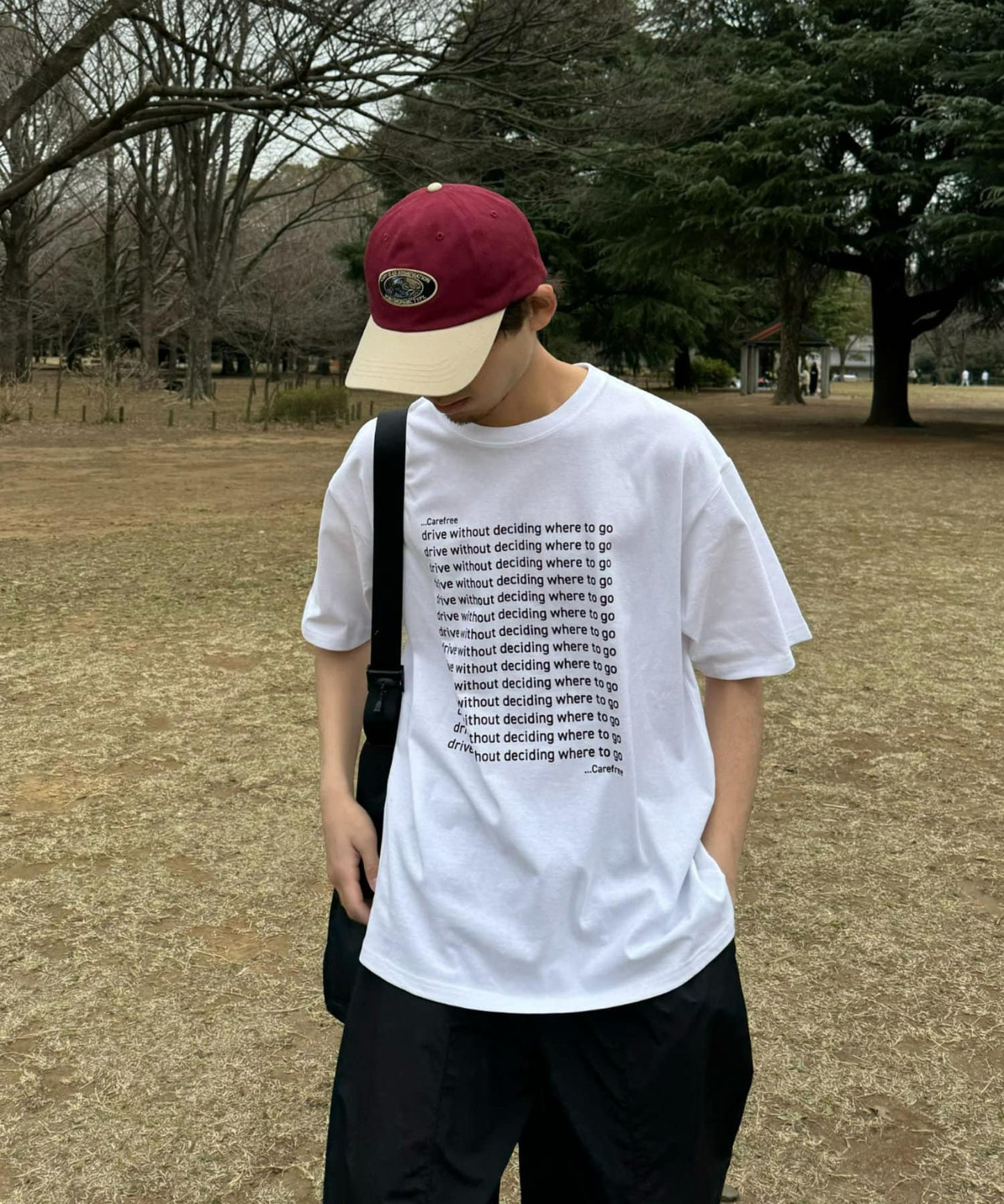 【UNISEX】信息印花短袖T恤
