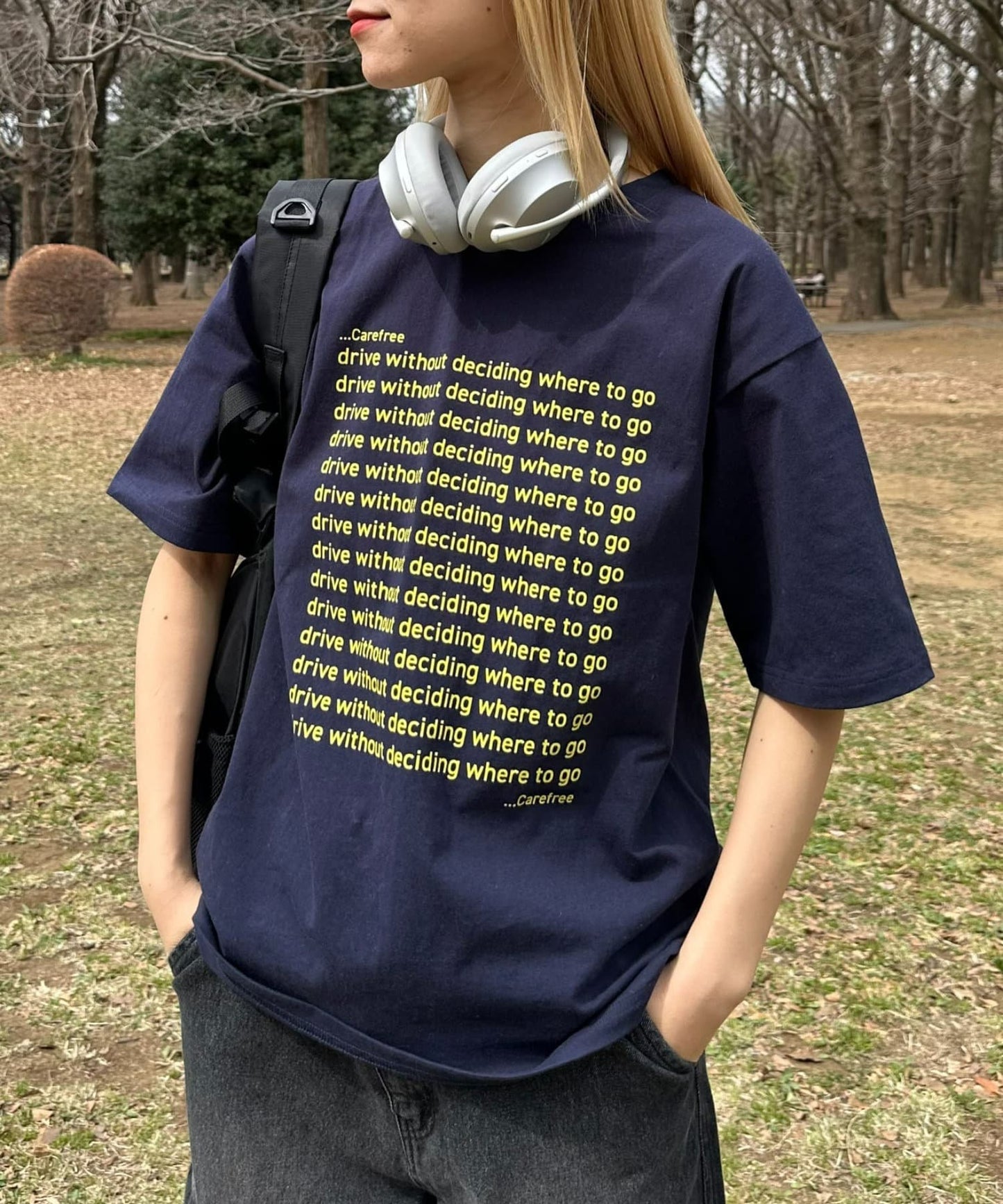 【UNISEX】信息印花短袖T恤