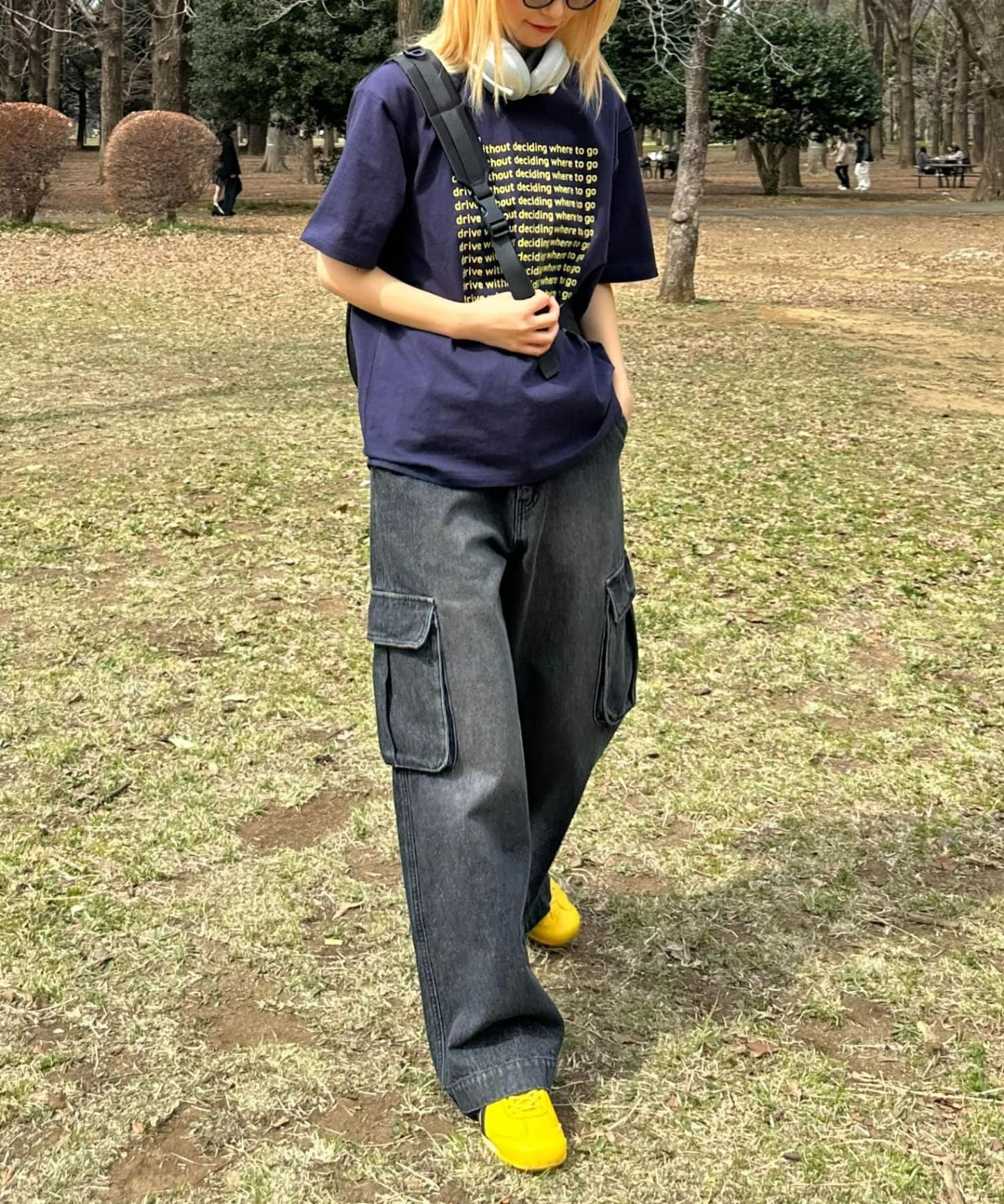 【UNISEX】信息印花短袖T恤