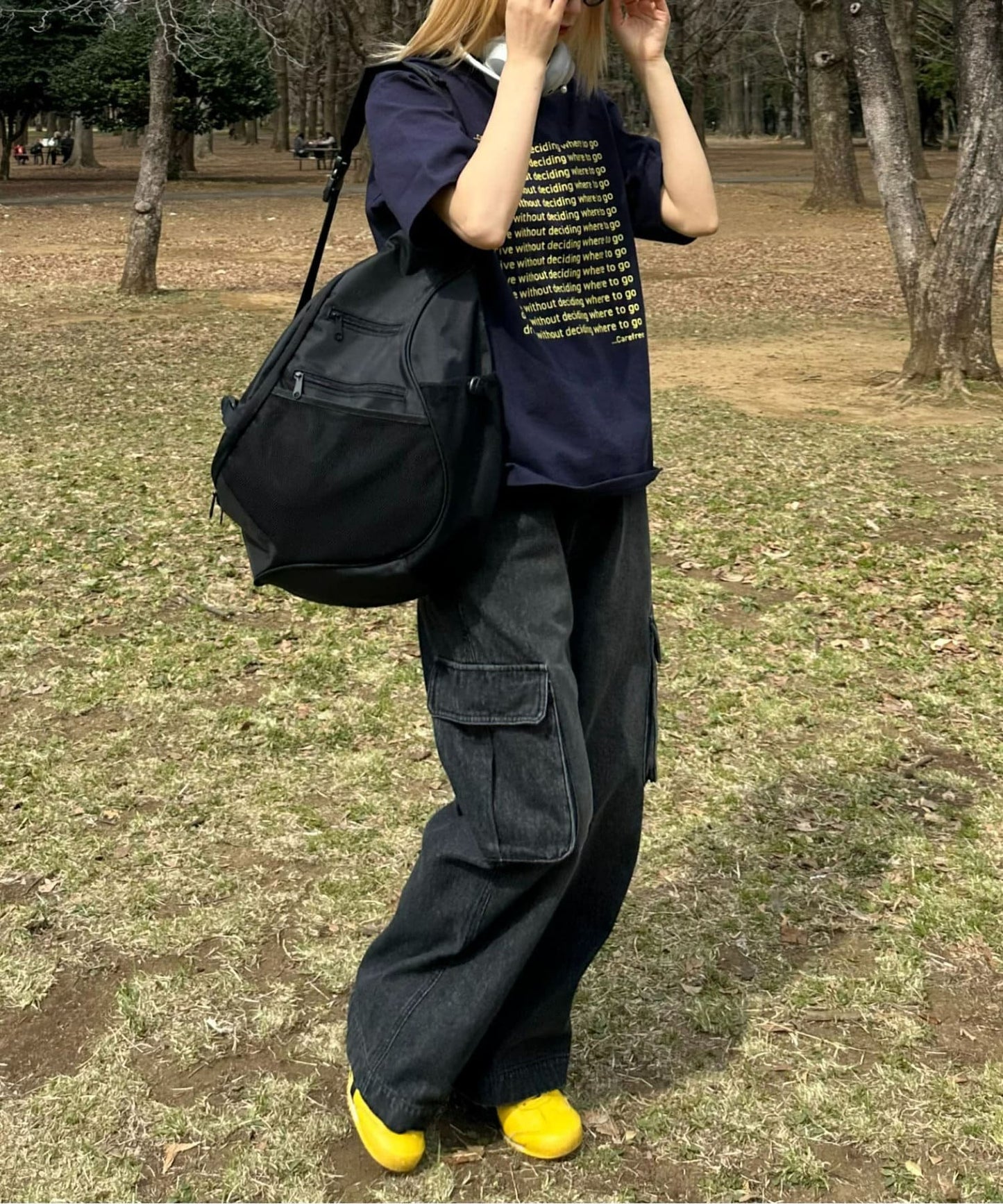 【UNISEX】信息印花短袖T恤