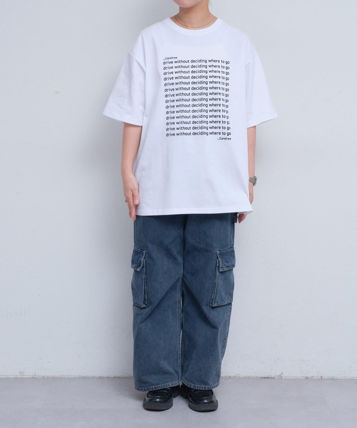 【UNISEX】信息印花短袖T恤