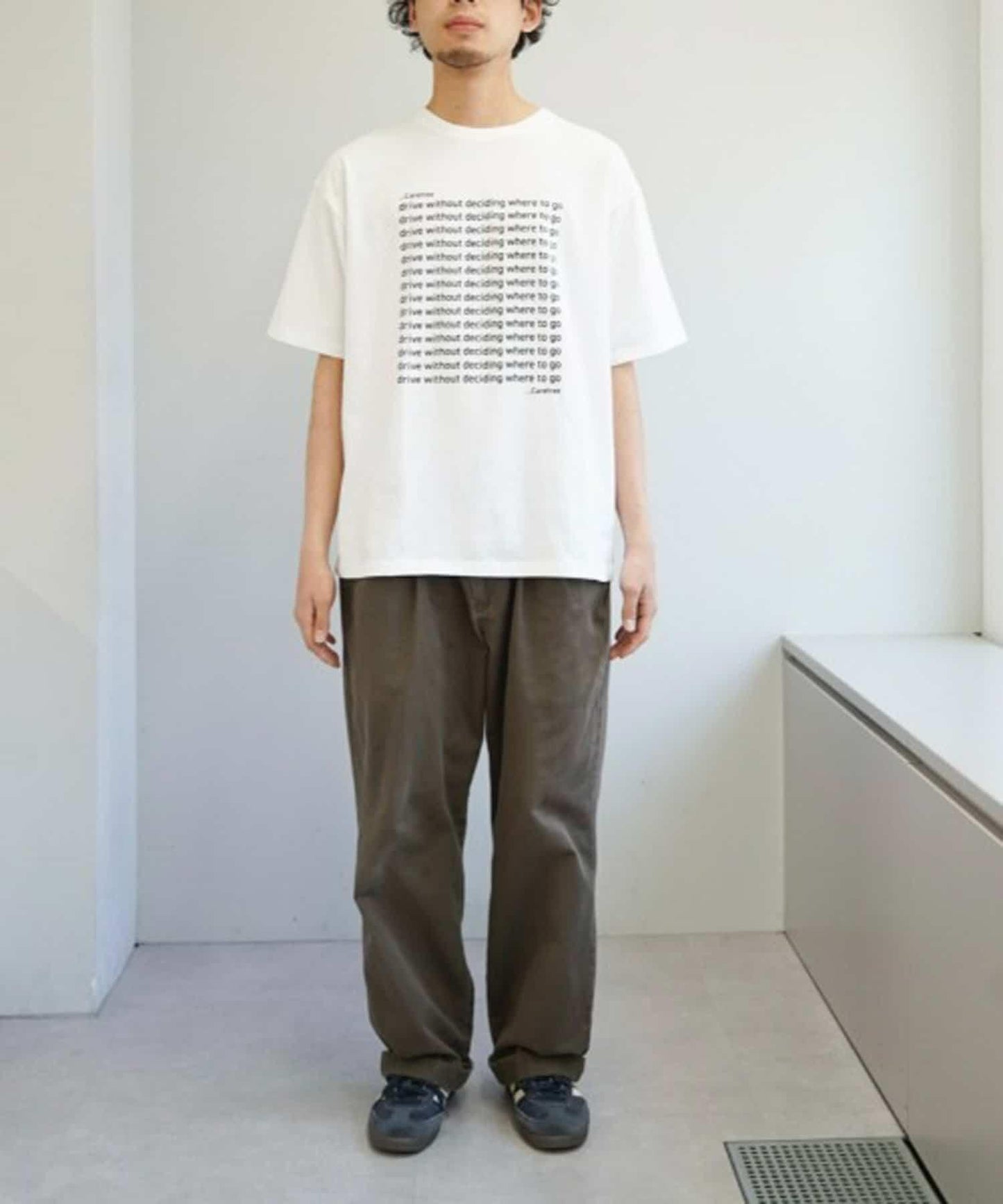 【UNISEX】信息印花短袖T恤