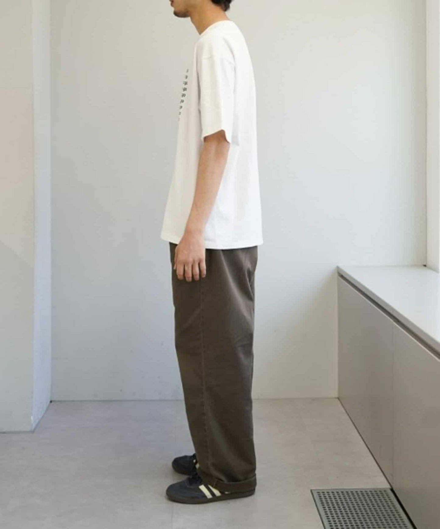 【UNISEX】信息印花短袖T恤