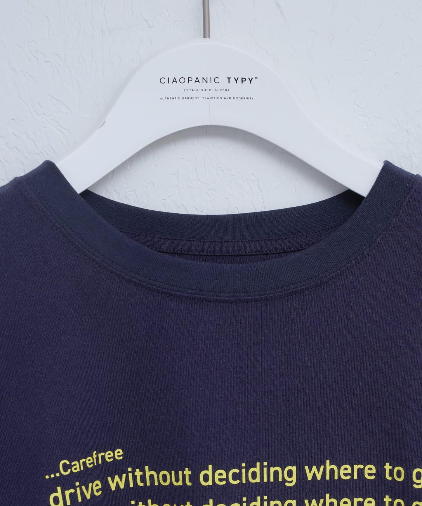 【UNISEX】信息印花短袖T恤