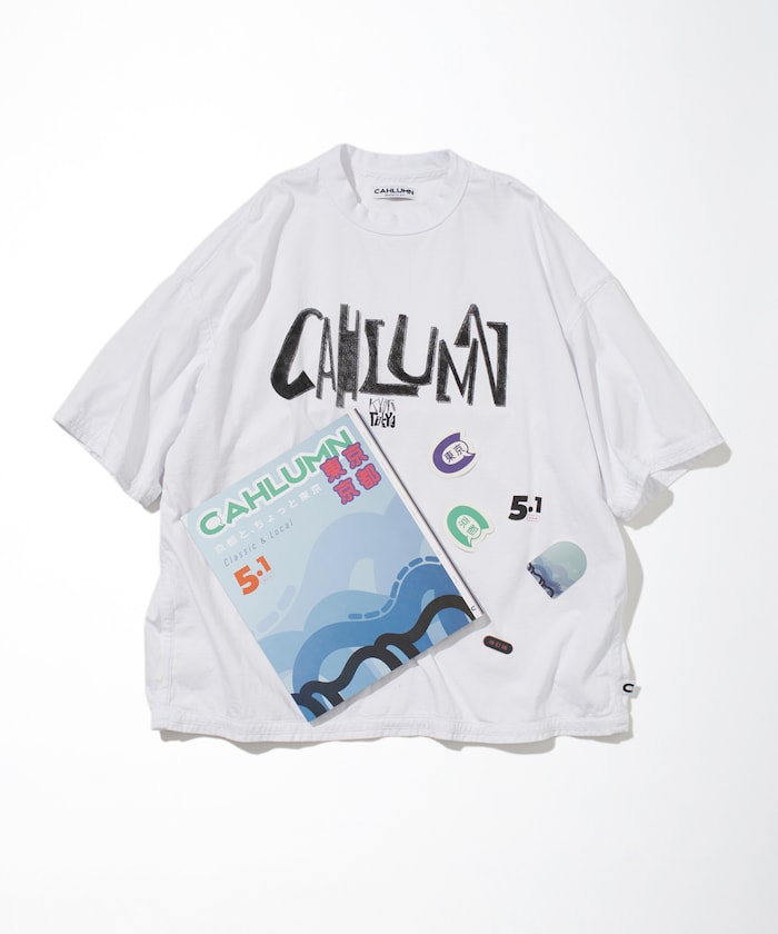 ZINE5.1+CAHLUMN LOGO 可反穿 T 恤