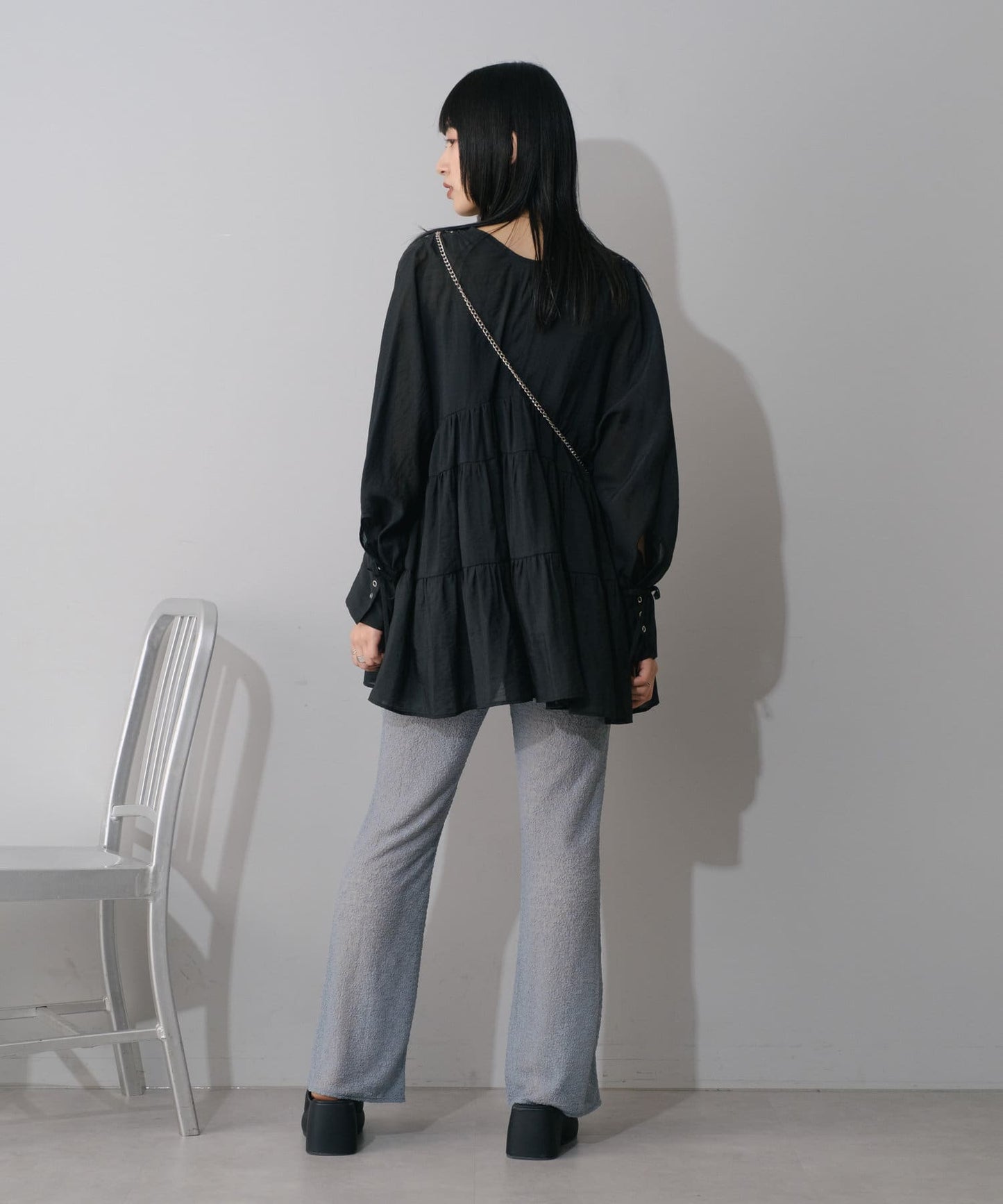 【2尺碼展開】透明花卉緊身褲