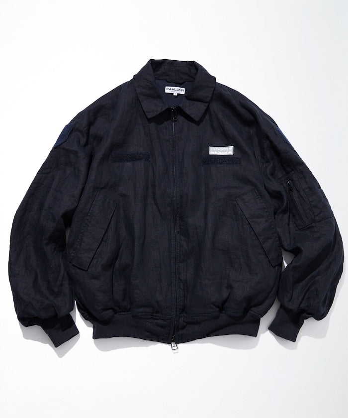 親,這個商品名稱沒有日文部分,直接輸出原文就可以啦: ```Linen Heli Crew Jacket```