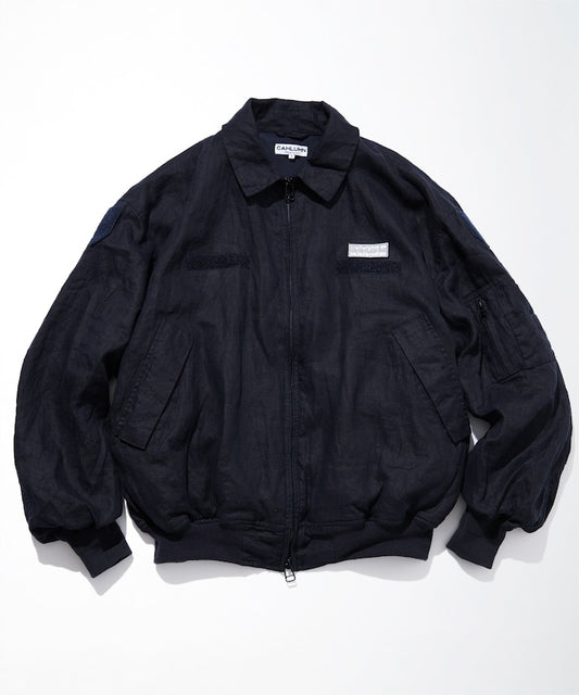 親,這個商品名稱沒有日文部分,直接輸出原文就可以啦: ```Linen Heli Crew Jacket```