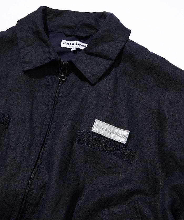 親,這個商品名稱沒有日文部分,直接輸出原文就可以啦: ```Linen Heli Crew Jacket```