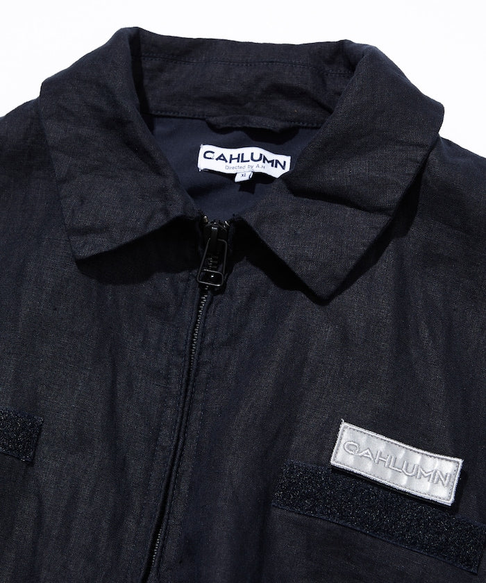 親,這個商品名稱沒有日文部分,直接輸出原文就可以啦: ```Linen Heli Crew Jacket```