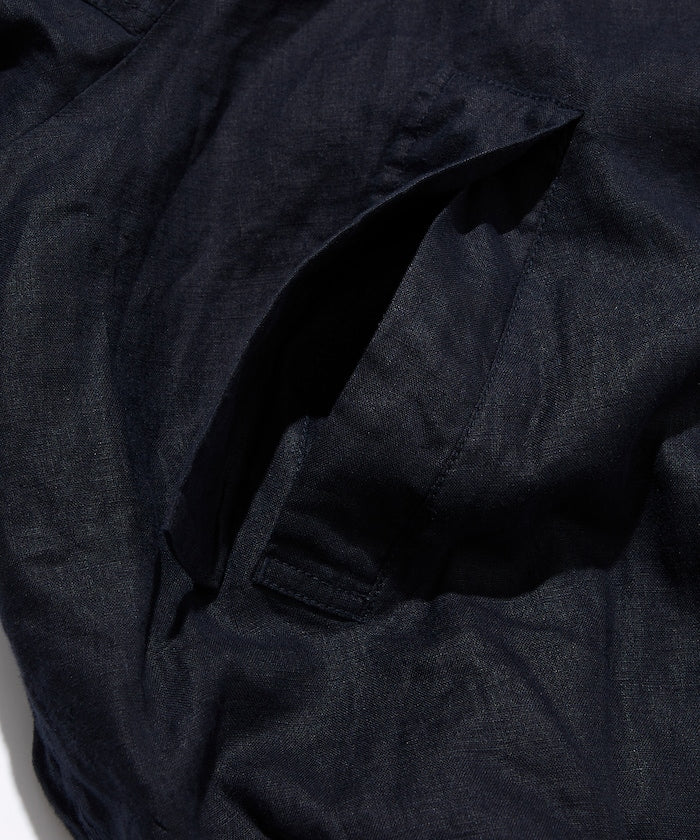 親,這個商品名稱沒有日文部分,直接輸出原文就可以啦: ```Linen Heli Crew Jacket```