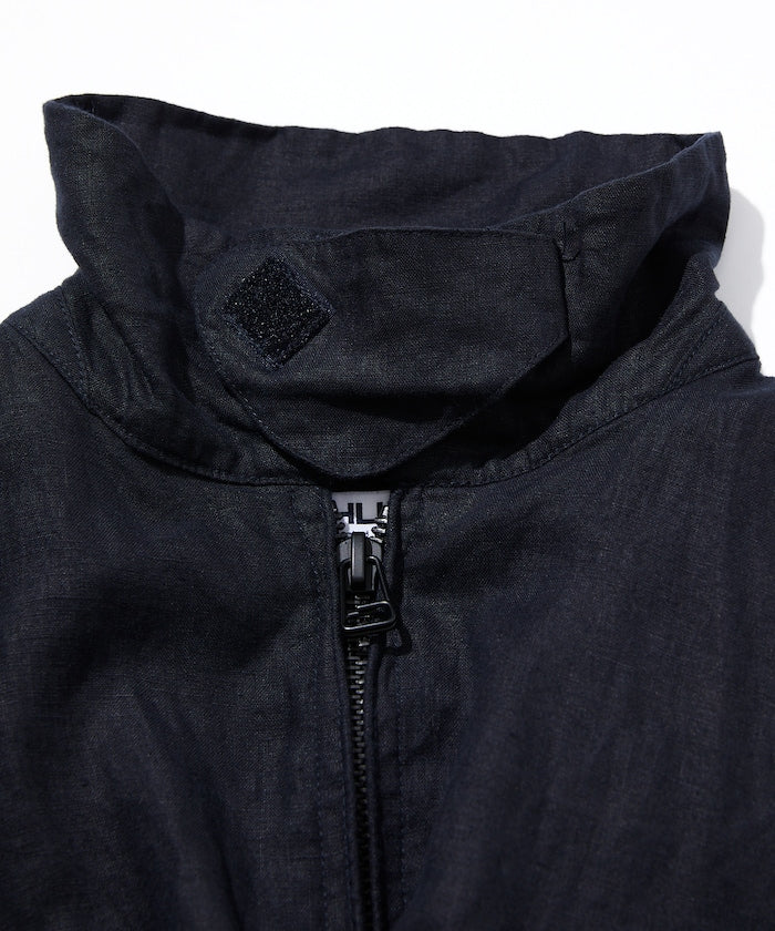 親,這個商品名稱沒有日文部分,直接輸出原文就可以啦: ```Linen Heli Crew Jacket```