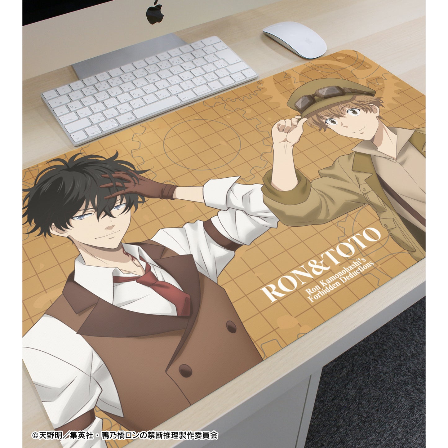 《鴨之橋論的禁忌推理》描繪版 鴨之橋隆&一色都都丸 蒸汽朋克版 多功能桌墊