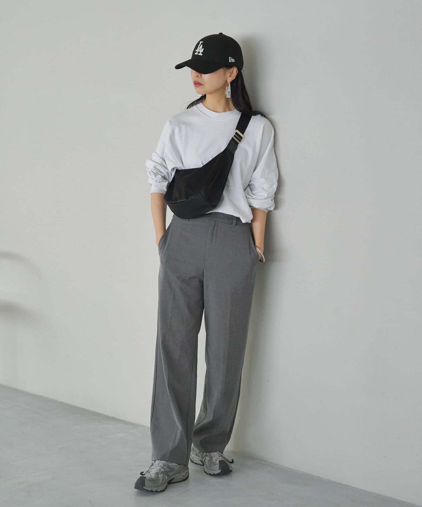 《人氣單品新增緊湊尺寸!》尼龍圓形肩揹包