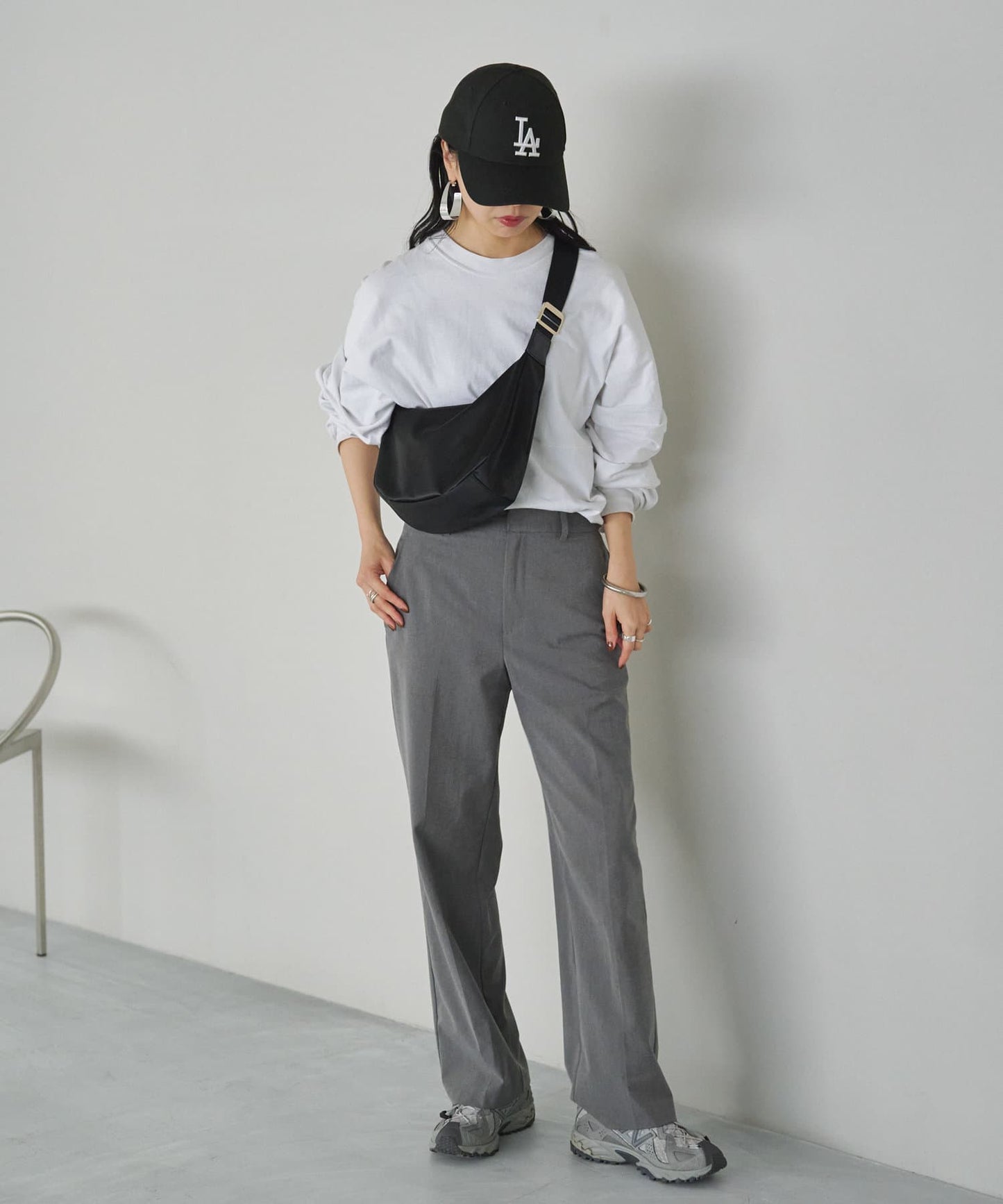 《人氣單品新增緊湊尺寸!》尼龍圓形肩揹包