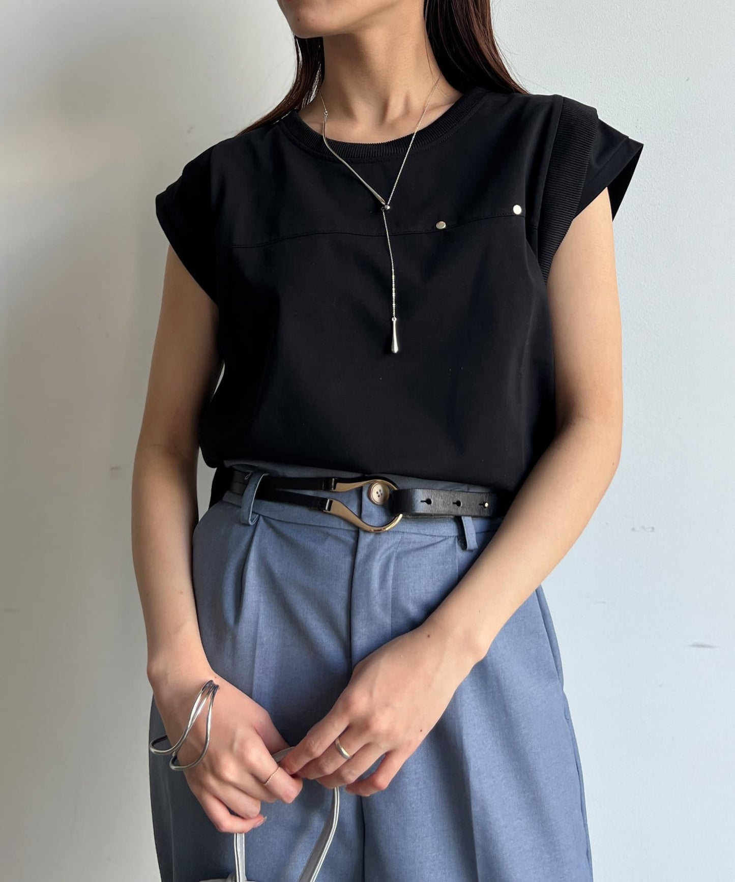 【接觸冷感、速幹功能】法式短袖套頭衫