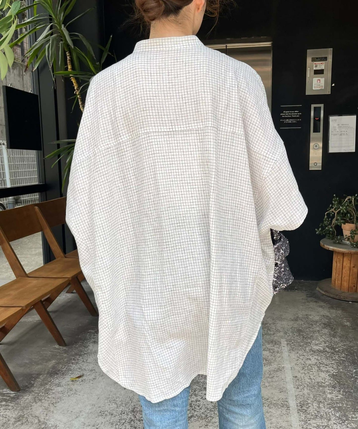 【體型遮蓋】亞麻粘膠多爾曼襯衫