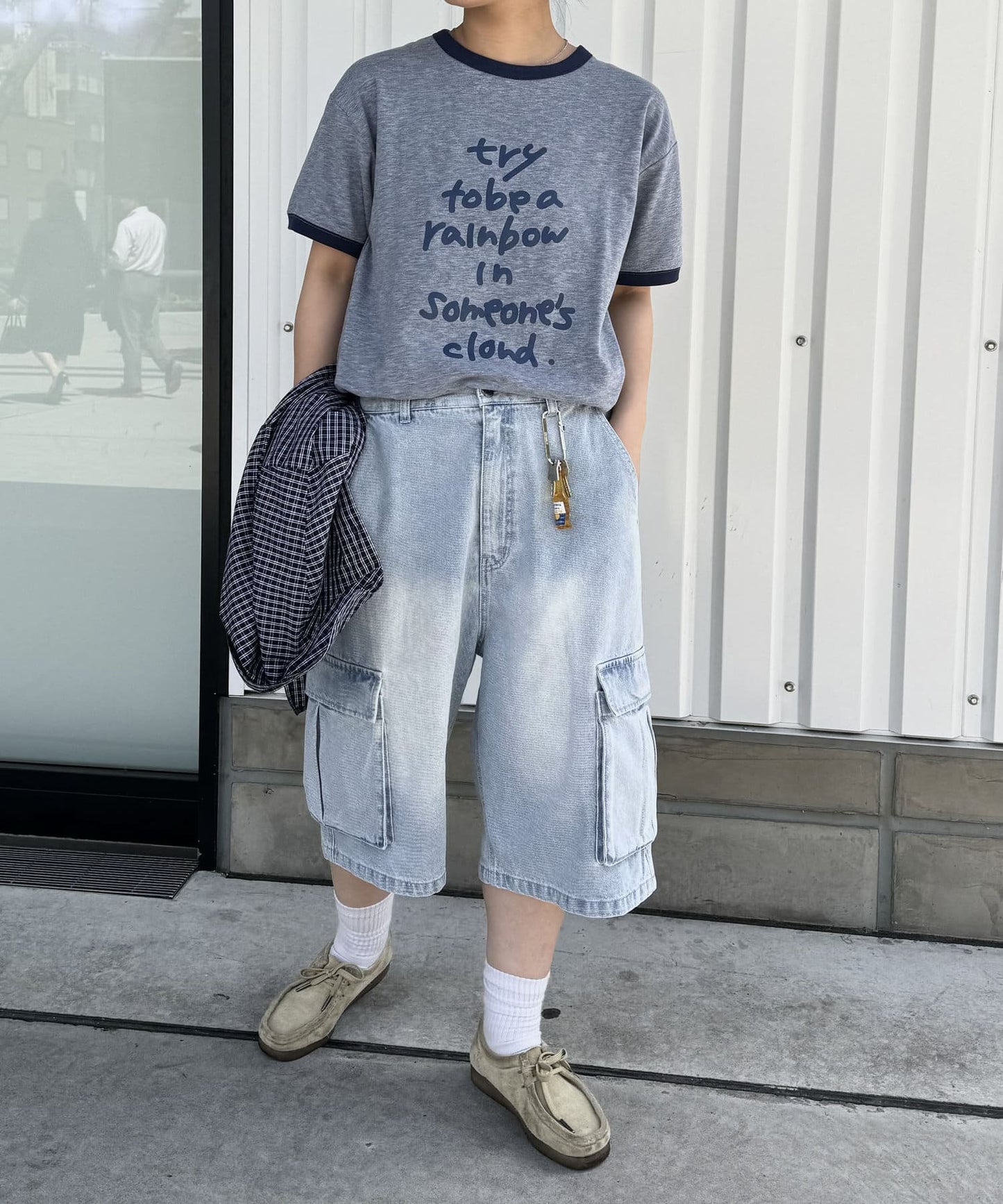 【UNISEX】半身貨物褲