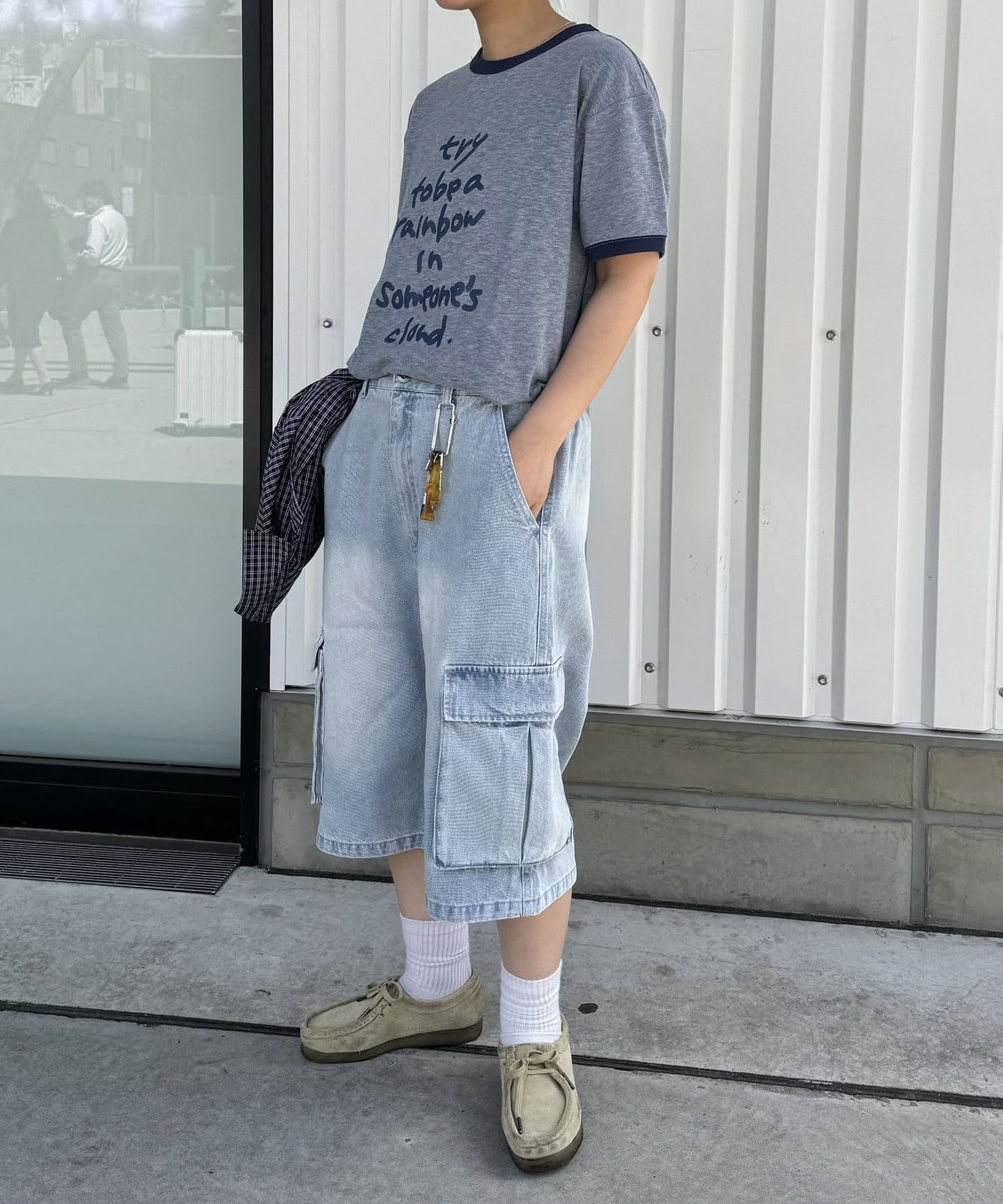 【UNISEX】半身貨物褲