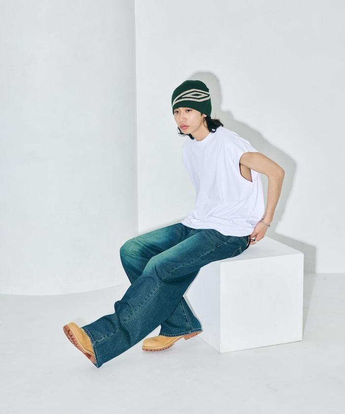 寬鬆版型 下垂肩 無袖 圓領T恤