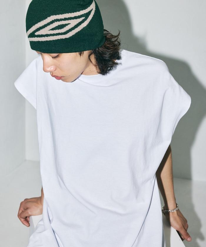 寬鬆版型 下垂肩 無袖 圓領T恤