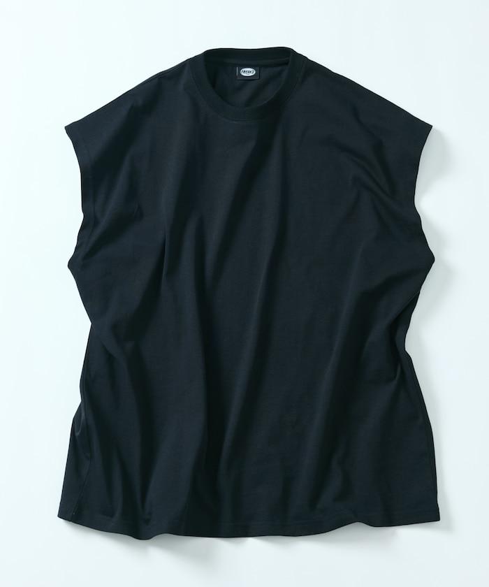 寬鬆版型 下垂肩 無袖 圓領T恤