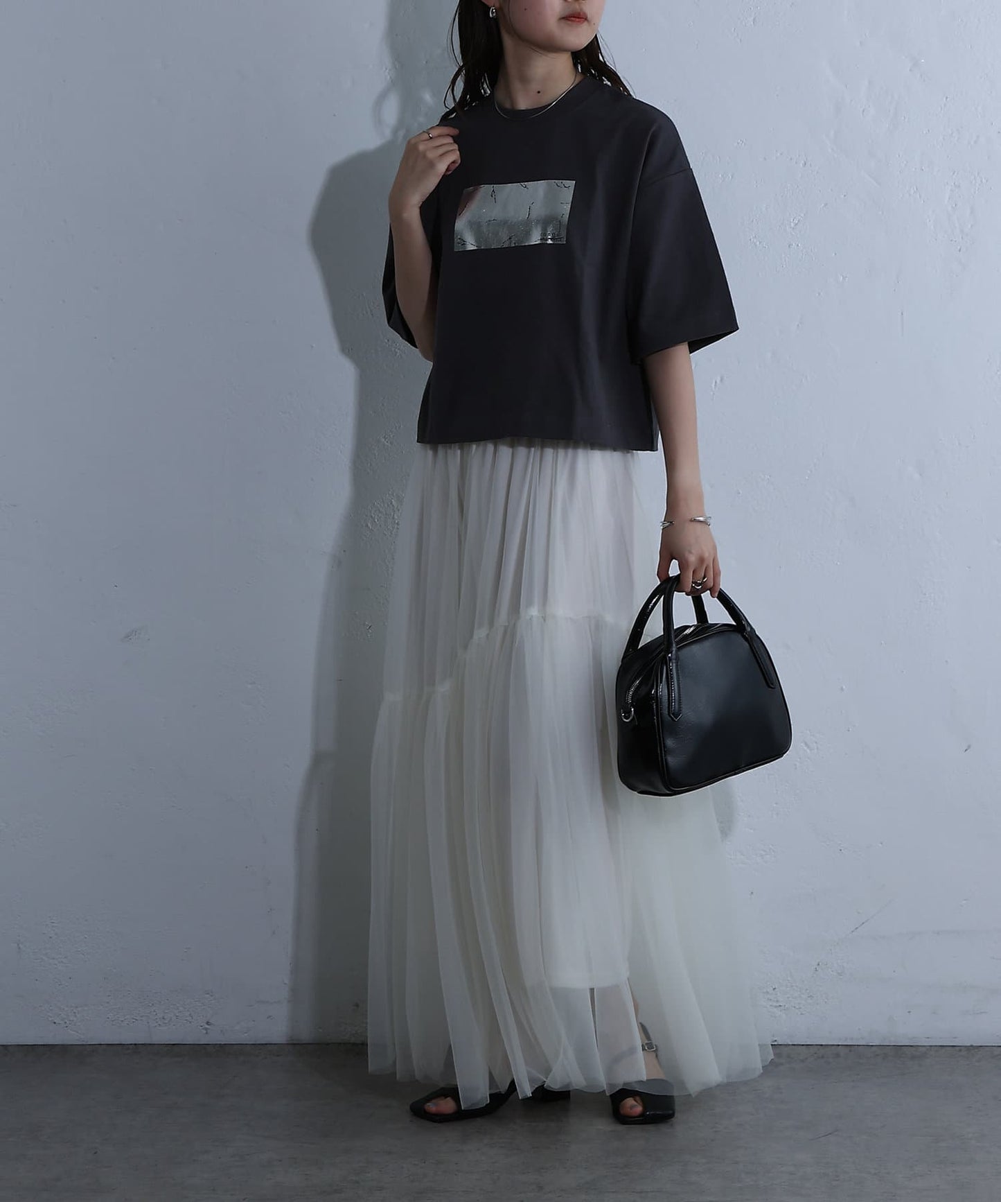 12/天竺箔印花T恤