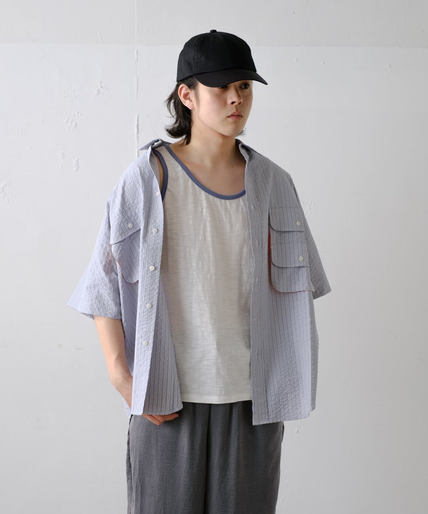 【WHIMSIC】短袖釣魚襯衫