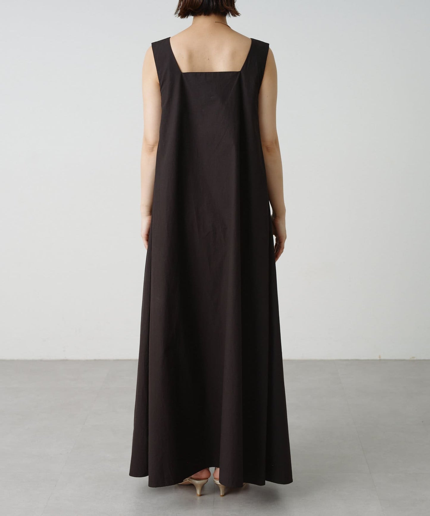 2WAY無袖方形連衣裙